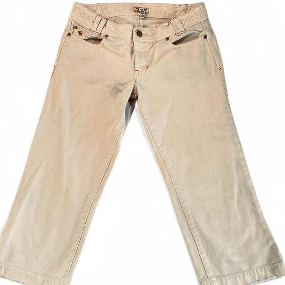 Abercrombie & Fitch Denim - Abercrombie-fitch Women's White Jeans, Size 4 Y2K